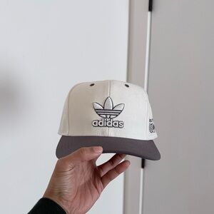 Adidas Cream and Gray Snapback